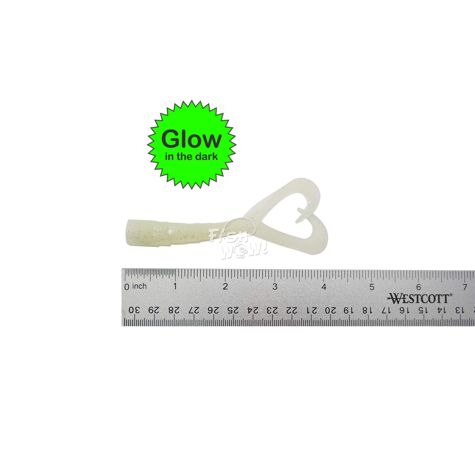 Fish WOW glow-in-the-dark perch lure glows at night for shoal targeting