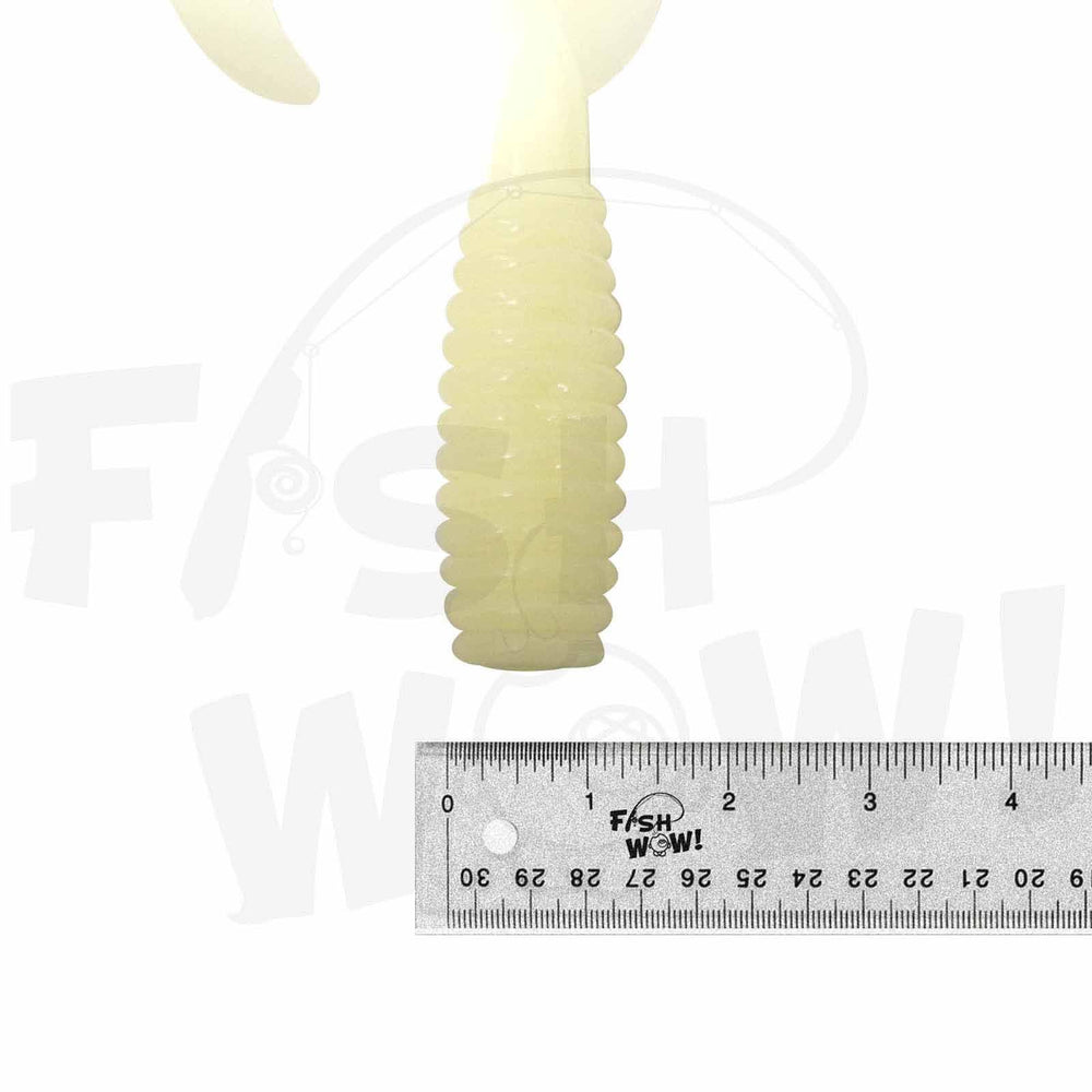 Fish WOW! Head dimensions show sturdy jighead compatibility.