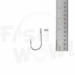Fish WOW hi-carbon steel nickel hooks offer durable material and rust resistance.