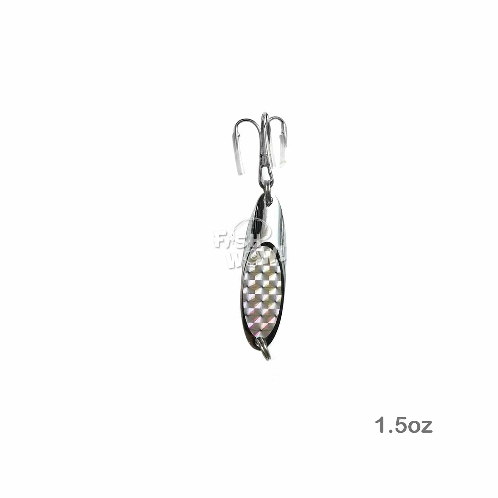 Fish WOW holographic laser tape Kast Spoon adds bright flash for trolling.