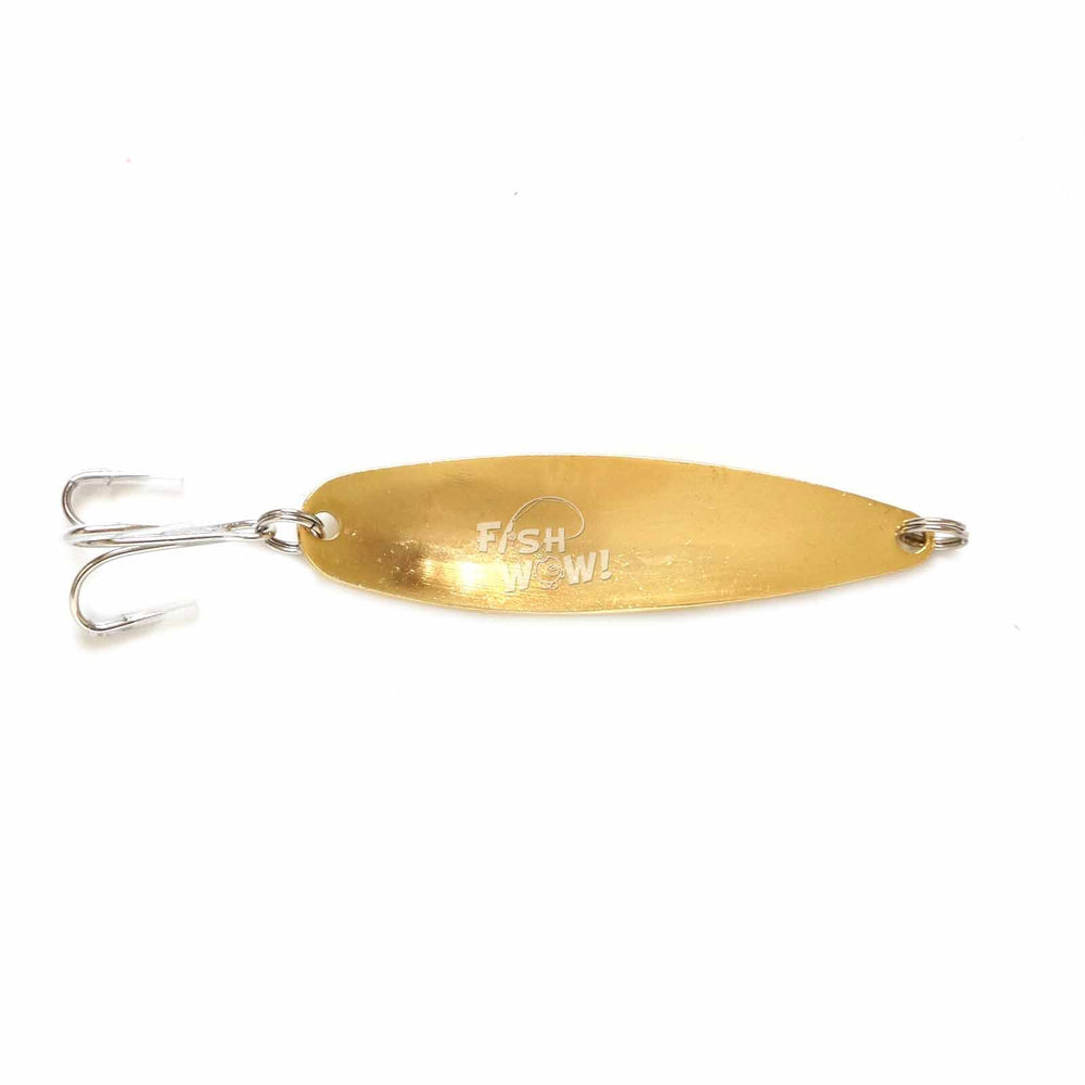 Fish WOW holographic laser tape spoon increases visibility in dim light.