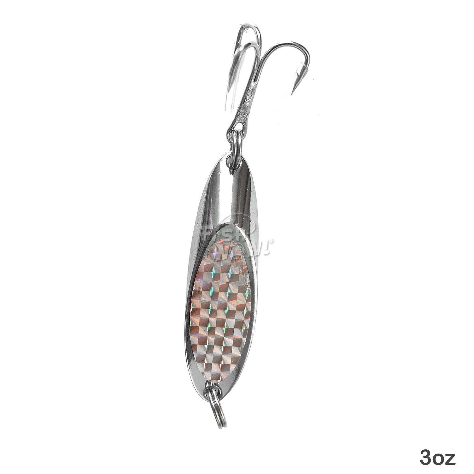Fish WOW! Kast Spoon versatile for jigging, casting, or trolling.