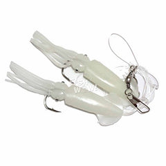 Fish WOW! Ling Cod Rig with dual bulb squids enhances visibility for dusk fishing