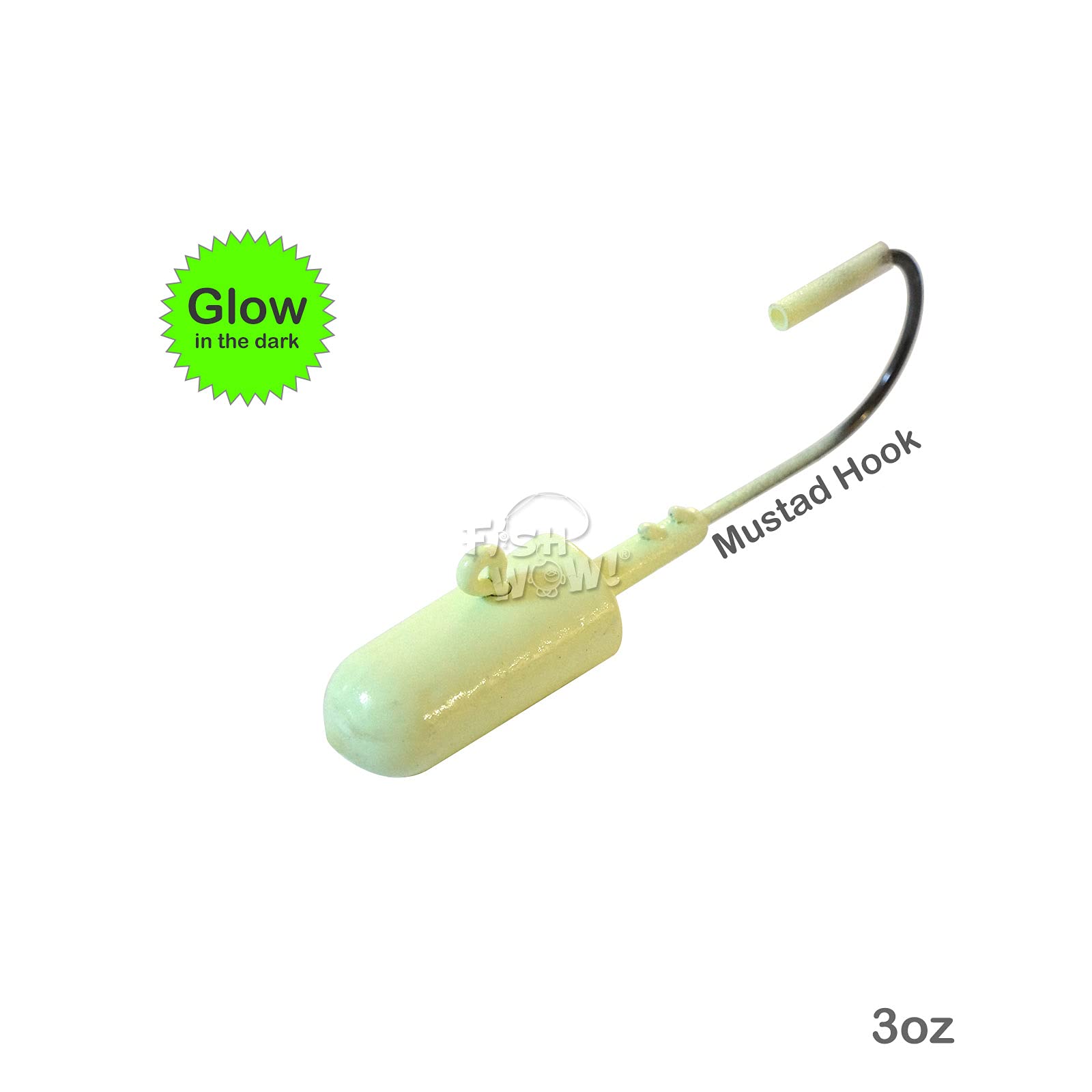 Fish WOW! Glow-in-dark feature aids locating lures in murky water.
