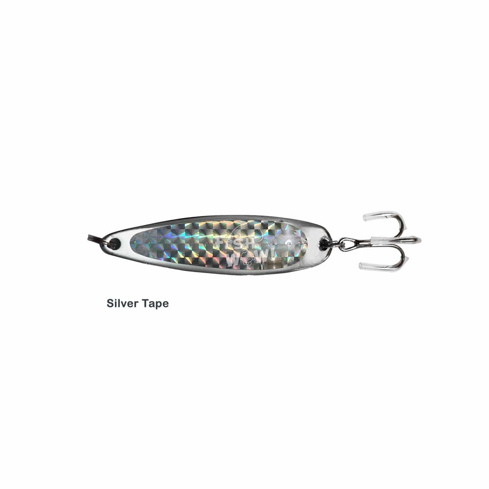 Fish WOW predator attracting spoon with reliable treble hook design.