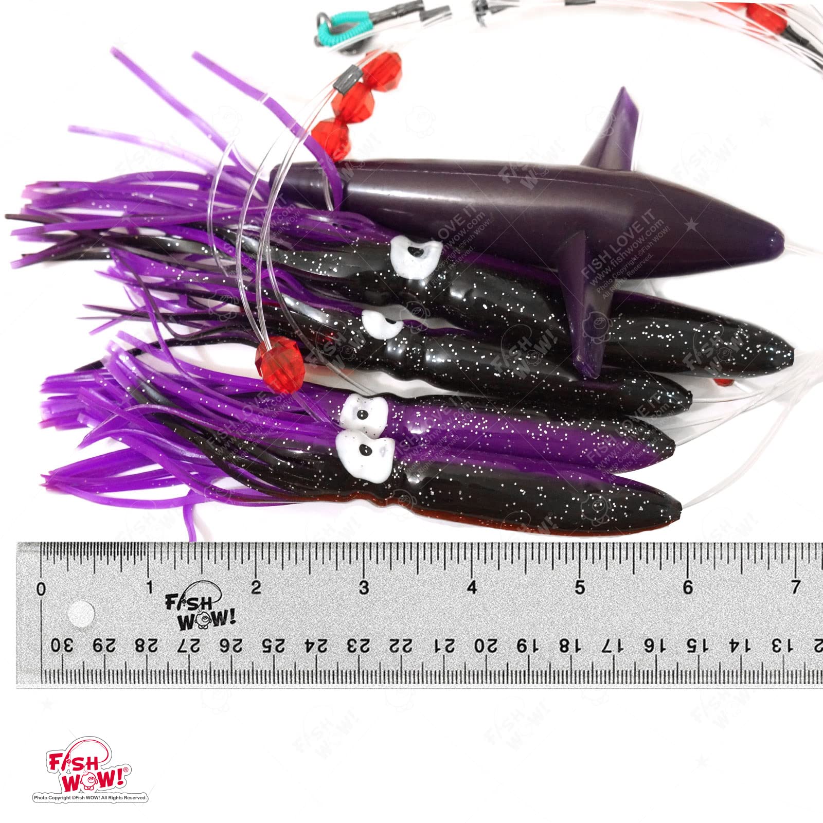 Fish WOW! teaser bird detail showing 5-inch accessory for action