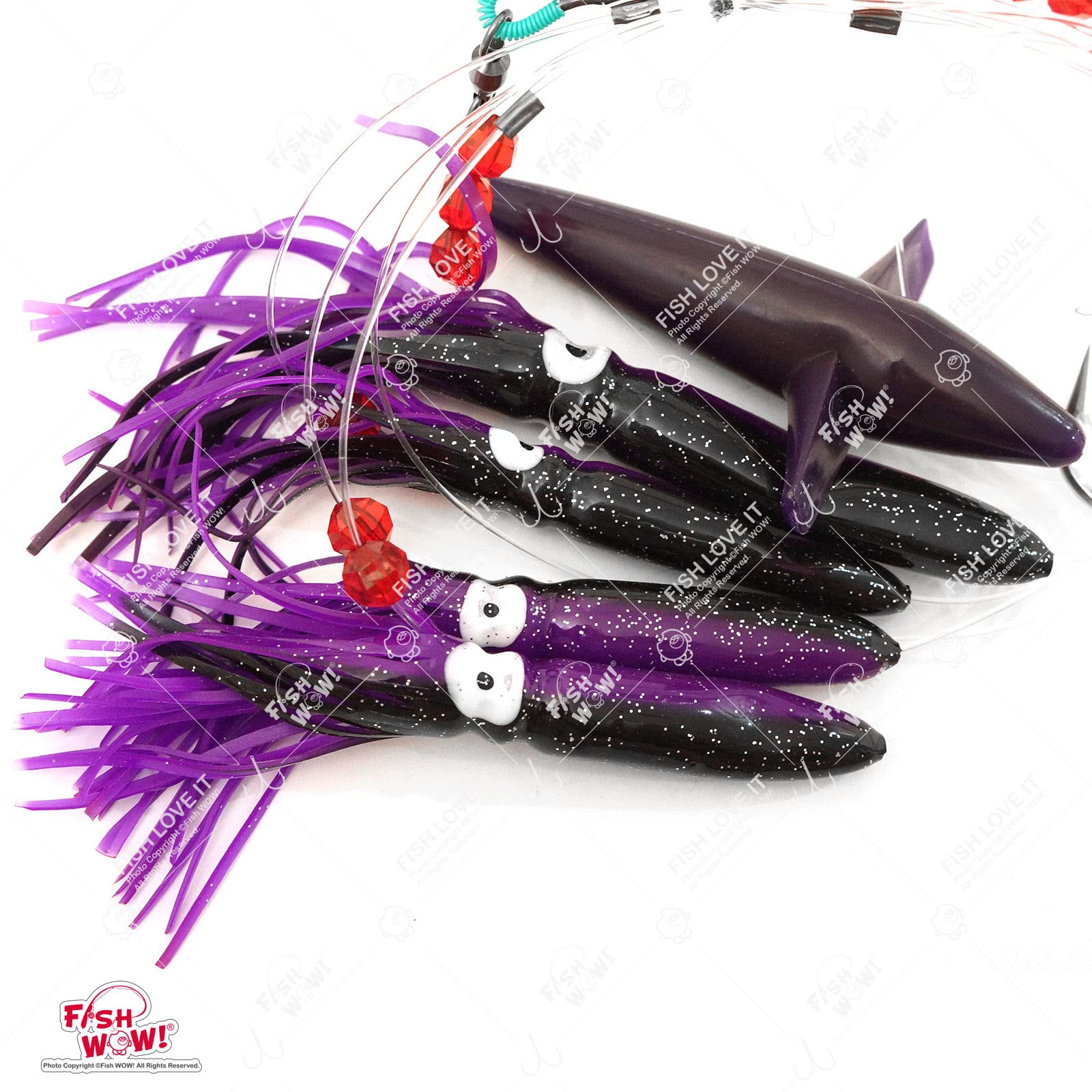Fish WOW! loops protection detail protects rig lines