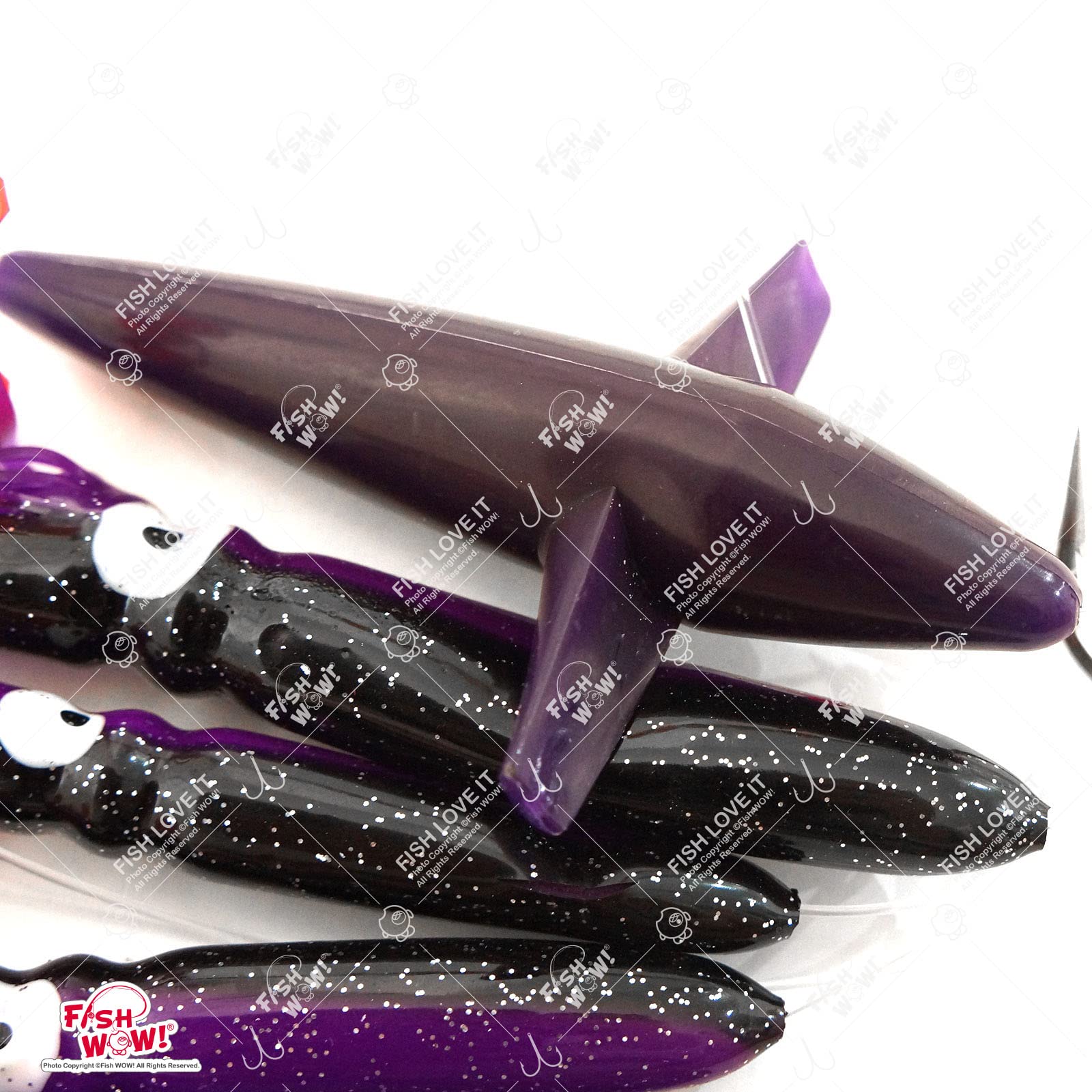 Fish WOW! 6-inch squid segments highlight flexible lure components