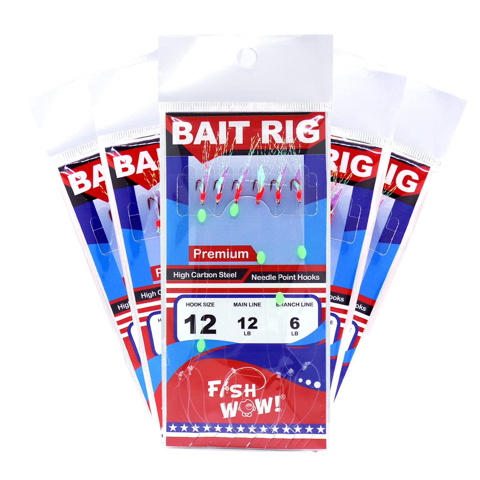 Fish WOW! red-hook bait rig designed for versatile trolling and small baitfish