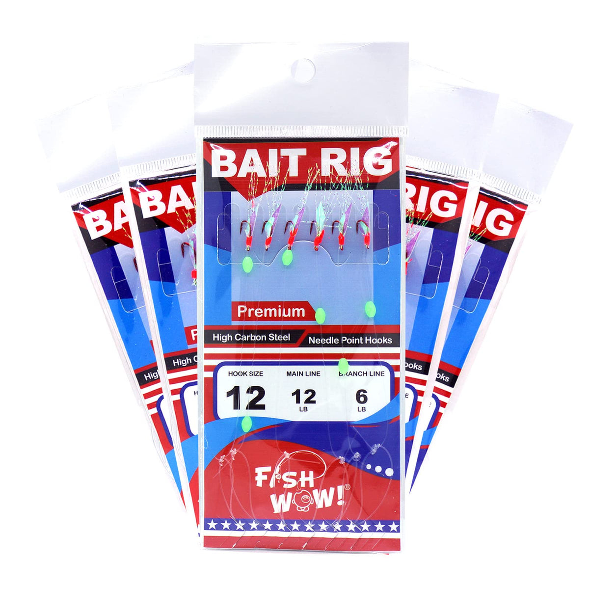 Fish WOW! red-hook bait rig designed for versatile trolling and small baitfish