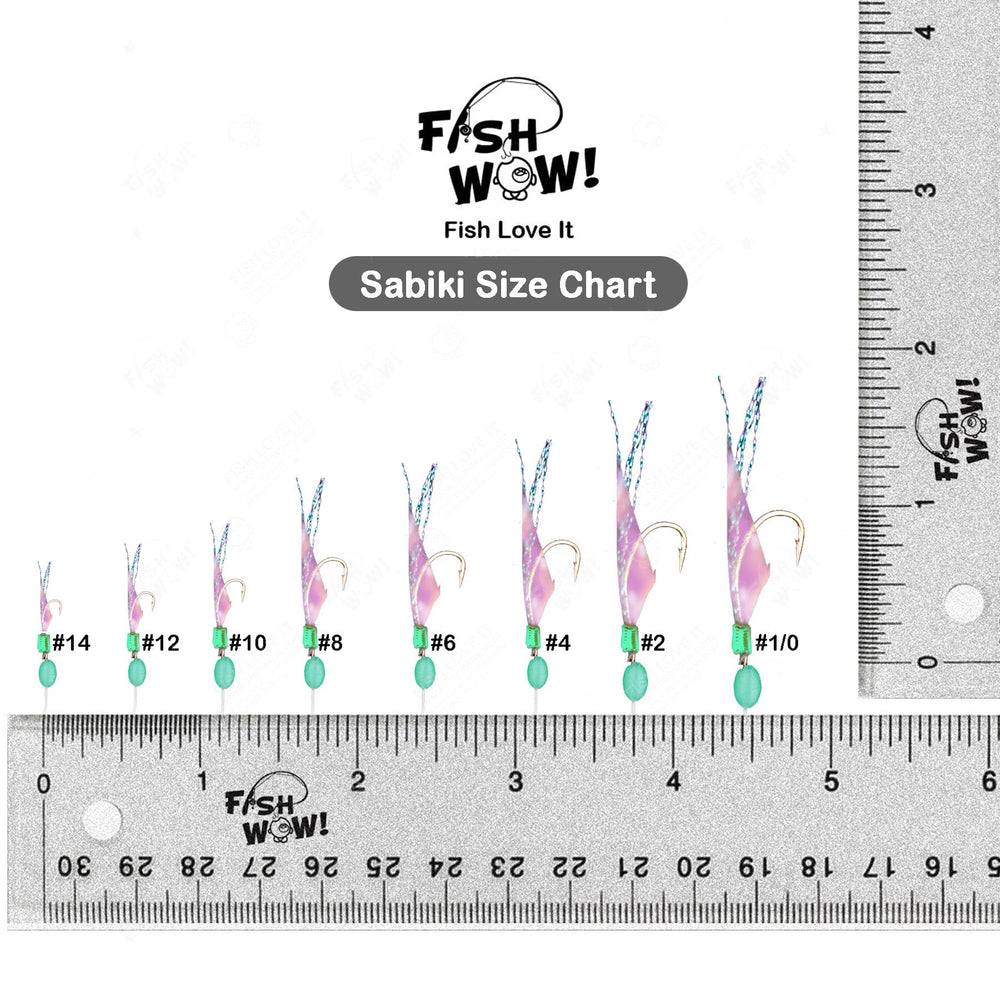 Fish WOW! red hook rig in use for small baitfish