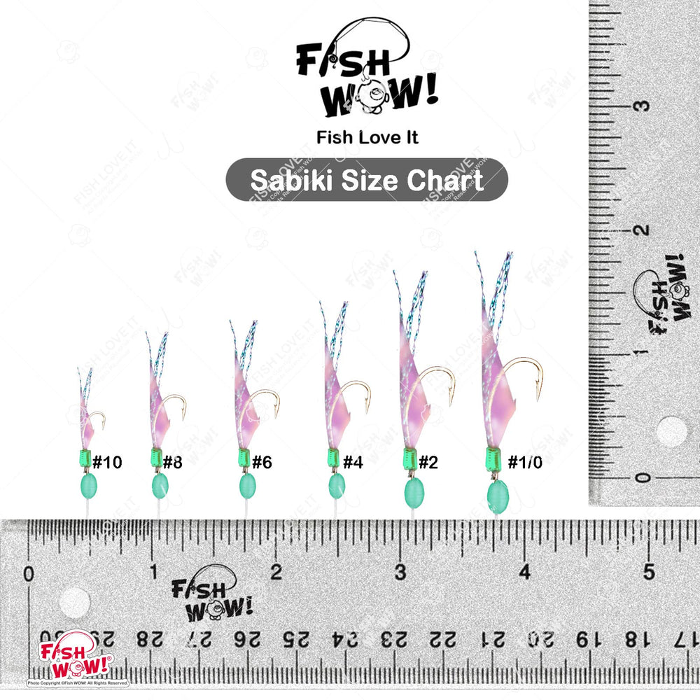 Fish WOW! red hook rig size 8 ideal for small baitfish and quick action.
