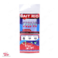 Fish WOW! red hook rig swivels ensure secure line connections