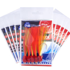 Fish WOW Shrimp Flying Hooks dressed with felt attract rockfish origin