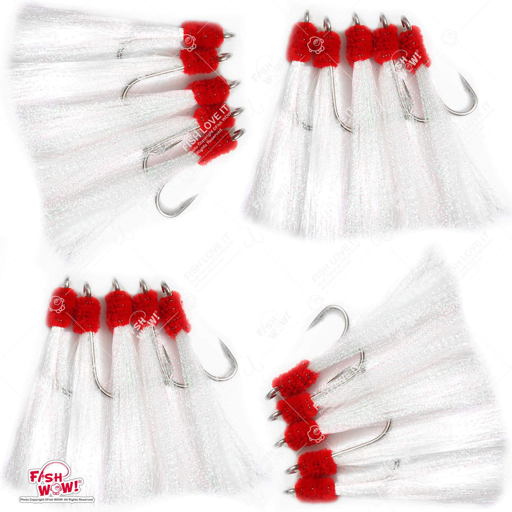 Fish WOW! Shrimp Flying Hooks felt dress adds movement and lure appeal