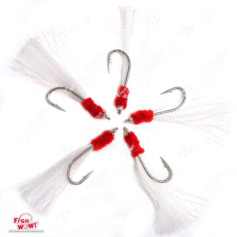 Fish WOW! Shrimp Flying Hooks 20pcs pack ideal for rockfish setups