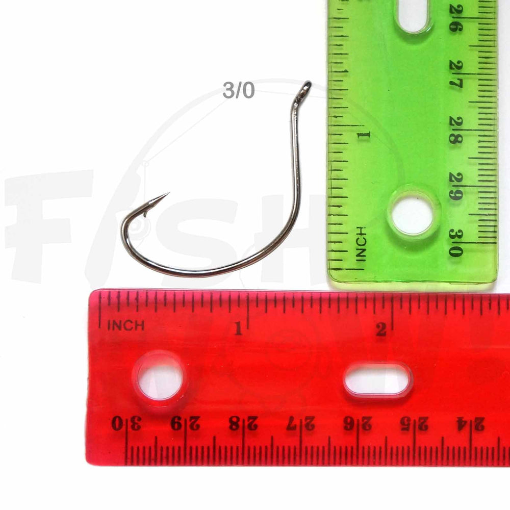 Fish WOW size 3/0 fishing hook ideal for medium to larger game fish