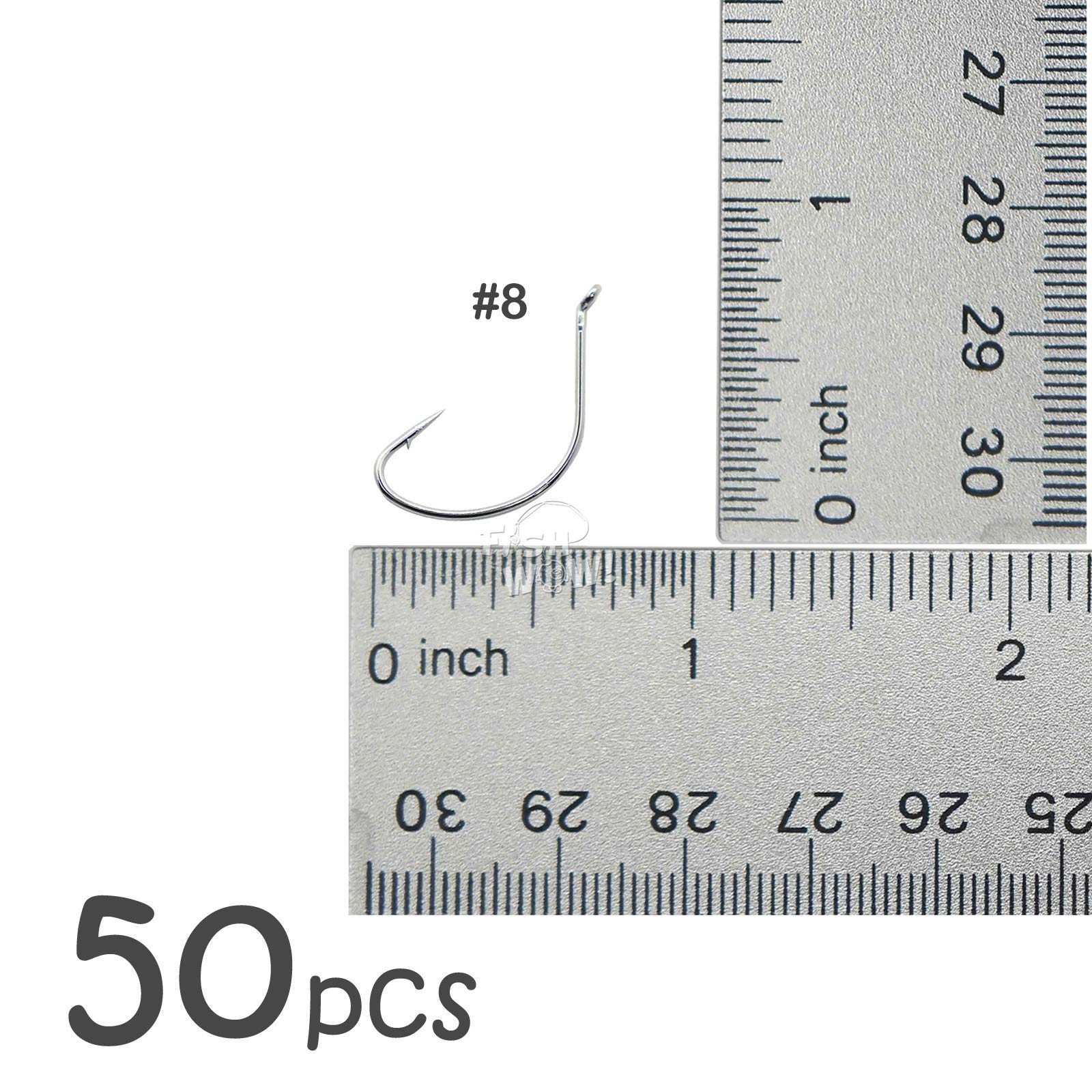 Fish WOW! size 8 hook suitable for versatile fishing setups.