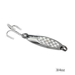 Fish WOW! one-ounce spoon front view ready for casting and trolling