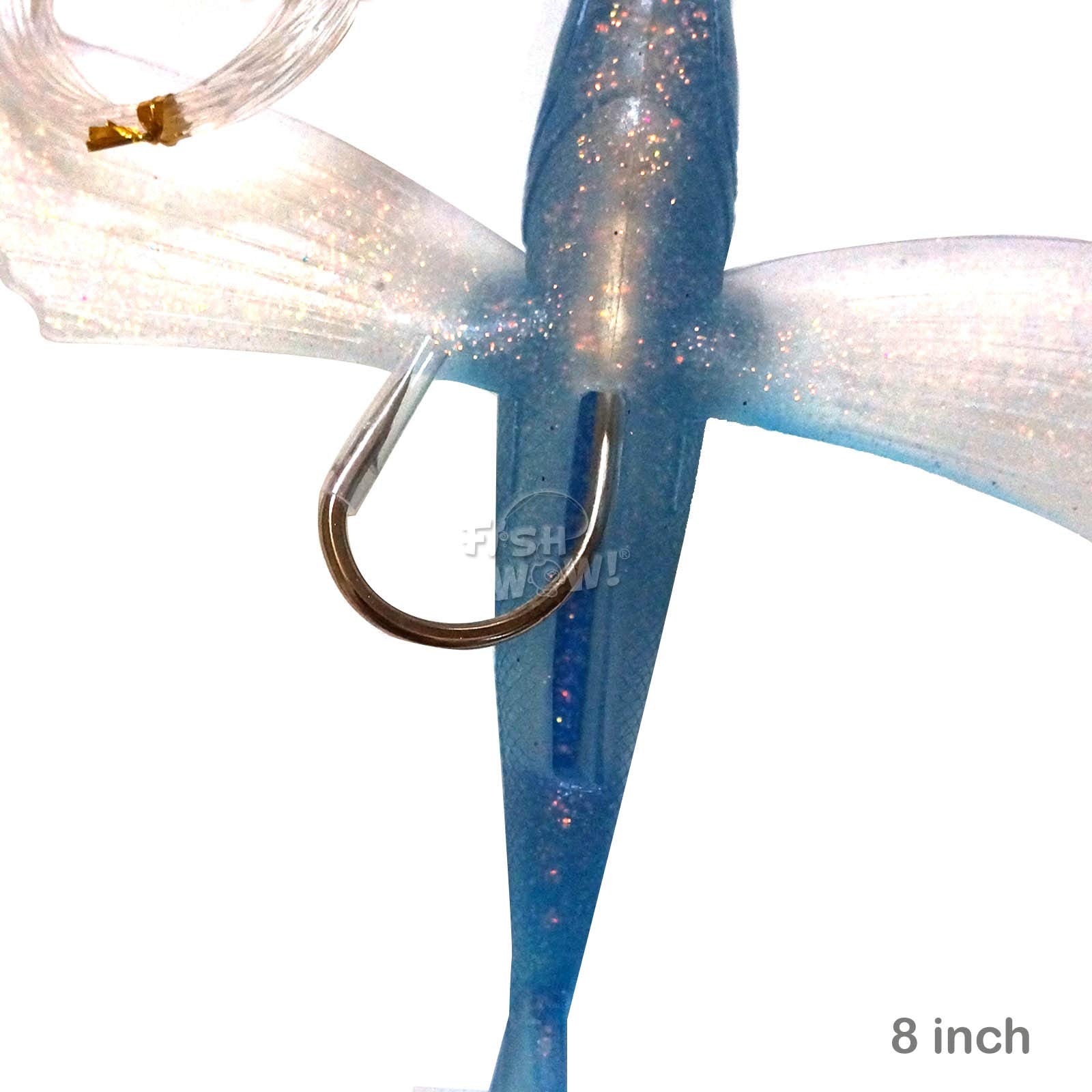 Fish WOW! Targets include Wahoo, Tuna, and Mahi Mahi in offshore setups.