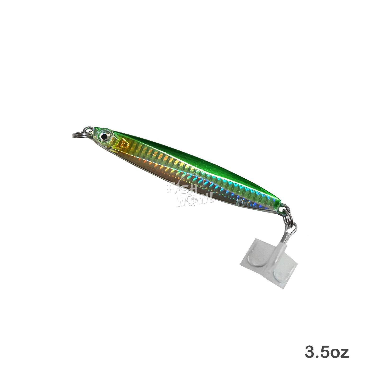 Fish WOW jig demonstrates strong surface movement to attract strikes.