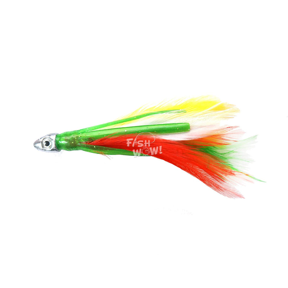 Fish WOW! Trolling lures ready for spread to attract offshore tuna.
