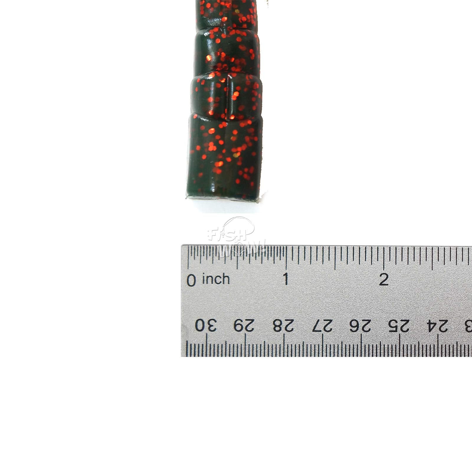 Fish WOW Twin Tail Perch Grub motor oil, side angle highlighting rigging versatility.