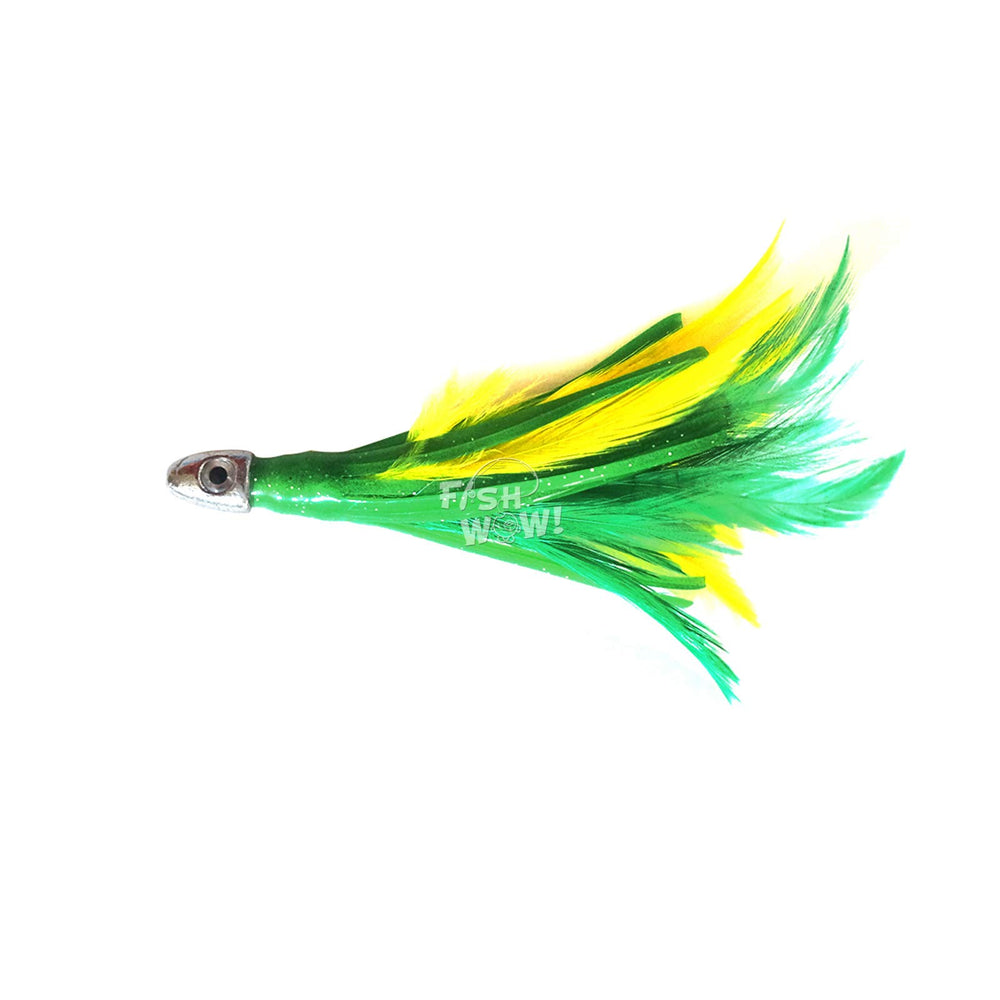 Fish WOW vinyl skirt upgrade 4in lure enhances lure profile.