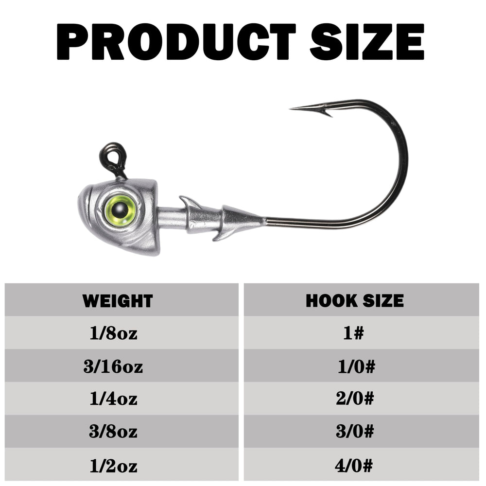 Streamlined swimbait jig head for lifelike action
