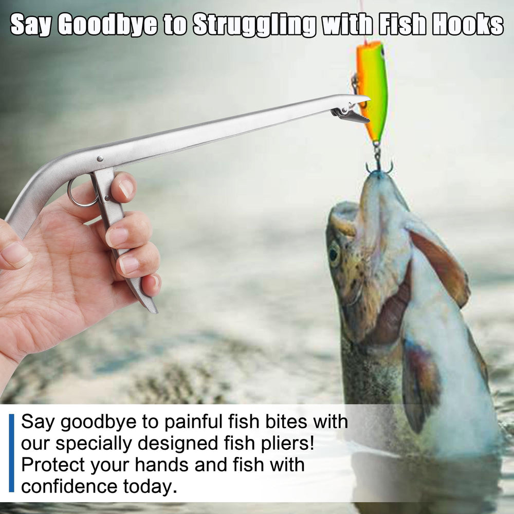 Corrosion resistant stainless steel fish hook remover suitable for saltwater and freshwater