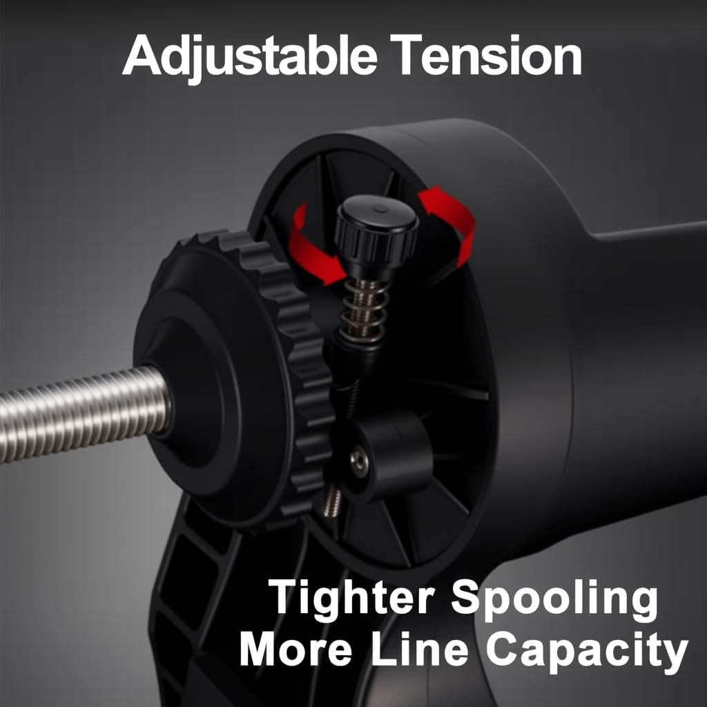 Fishafy adjustable tension brake dial highlighting precise line tension control