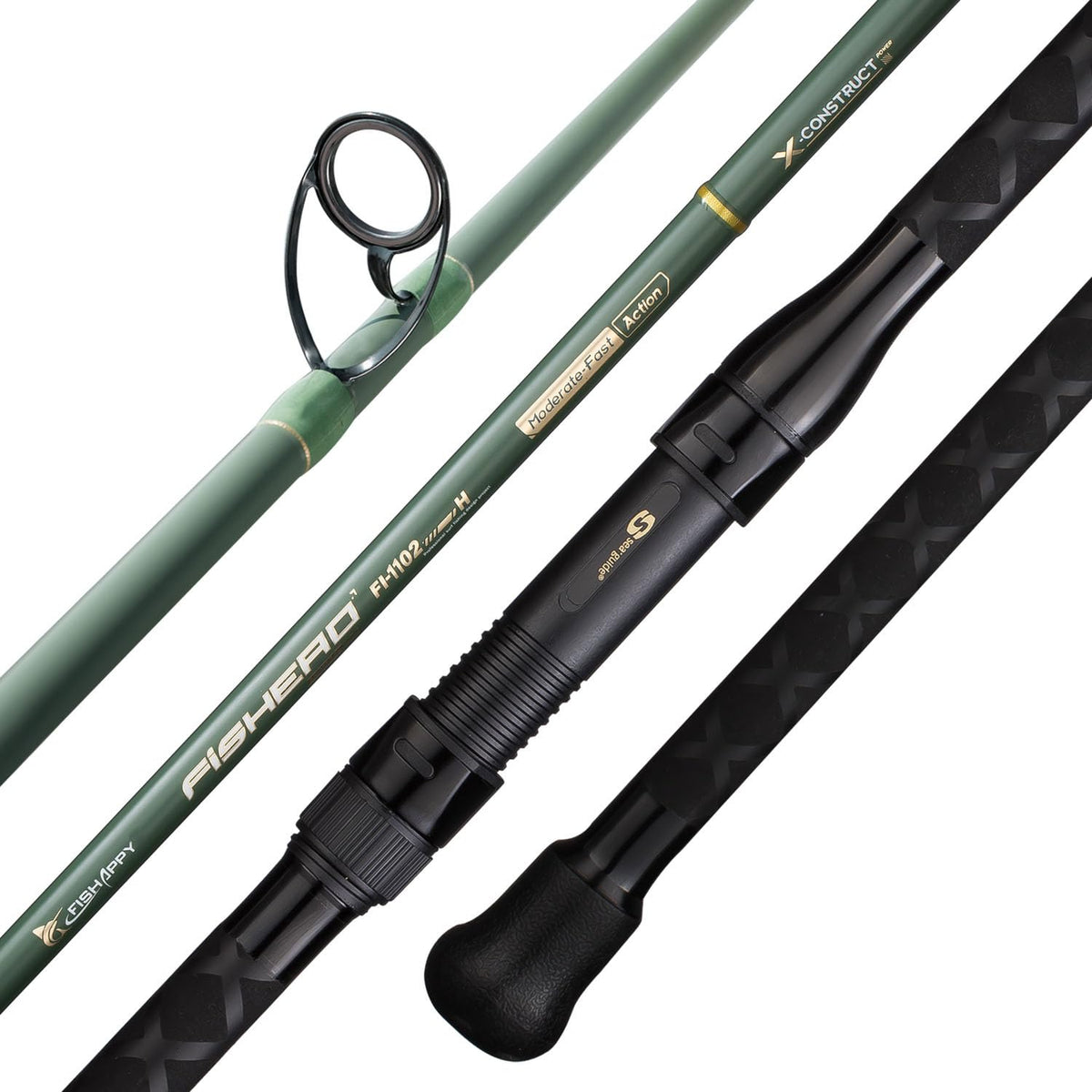 FISHAPPY carbon fiber surf rod 9ft front view for long casts and high sensitivity