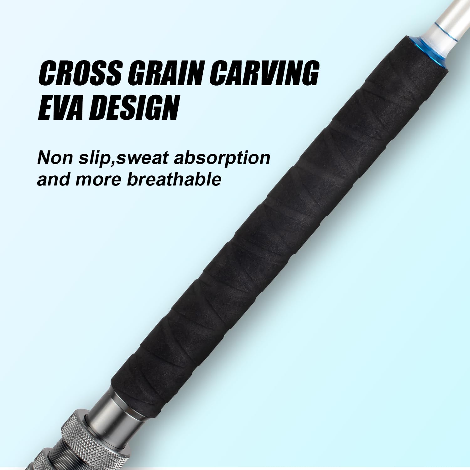 Double reverse knurled reel seat locks for secure fit
