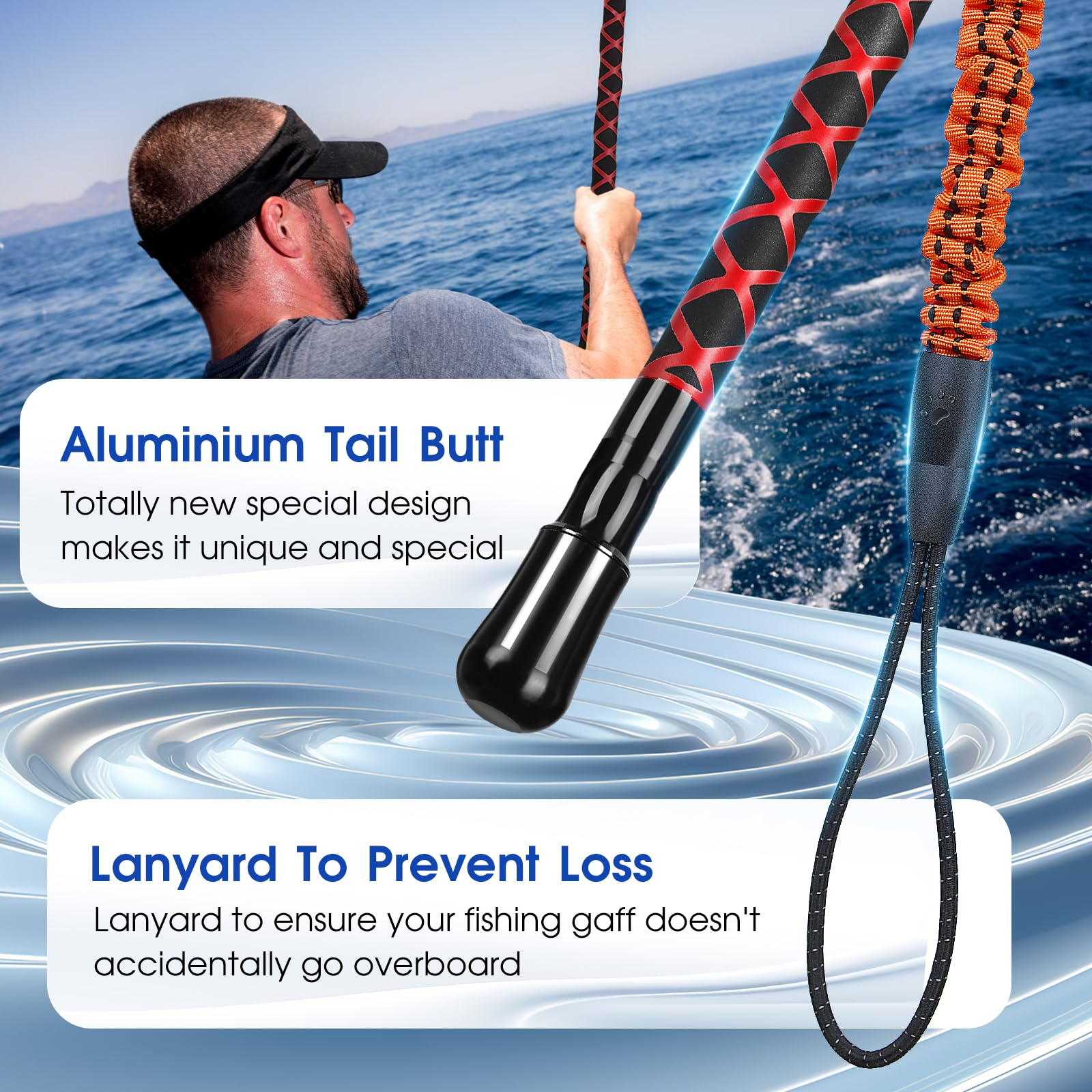 FISHAPPY 7ft option provides extended reach for larger species.