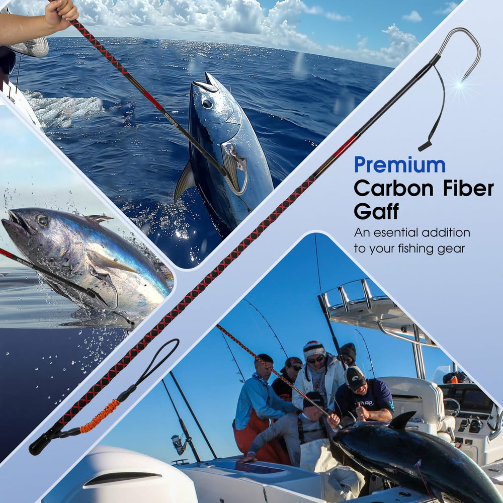FISHAPPY gaff in action during a saltwater landing.