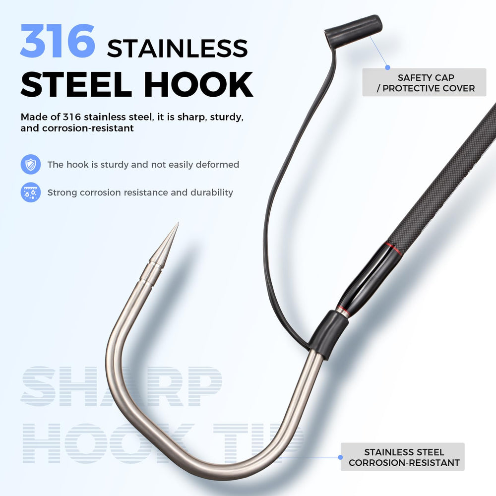 FISHAPPY gaff with S316 stainless steel hook for secure hookups.