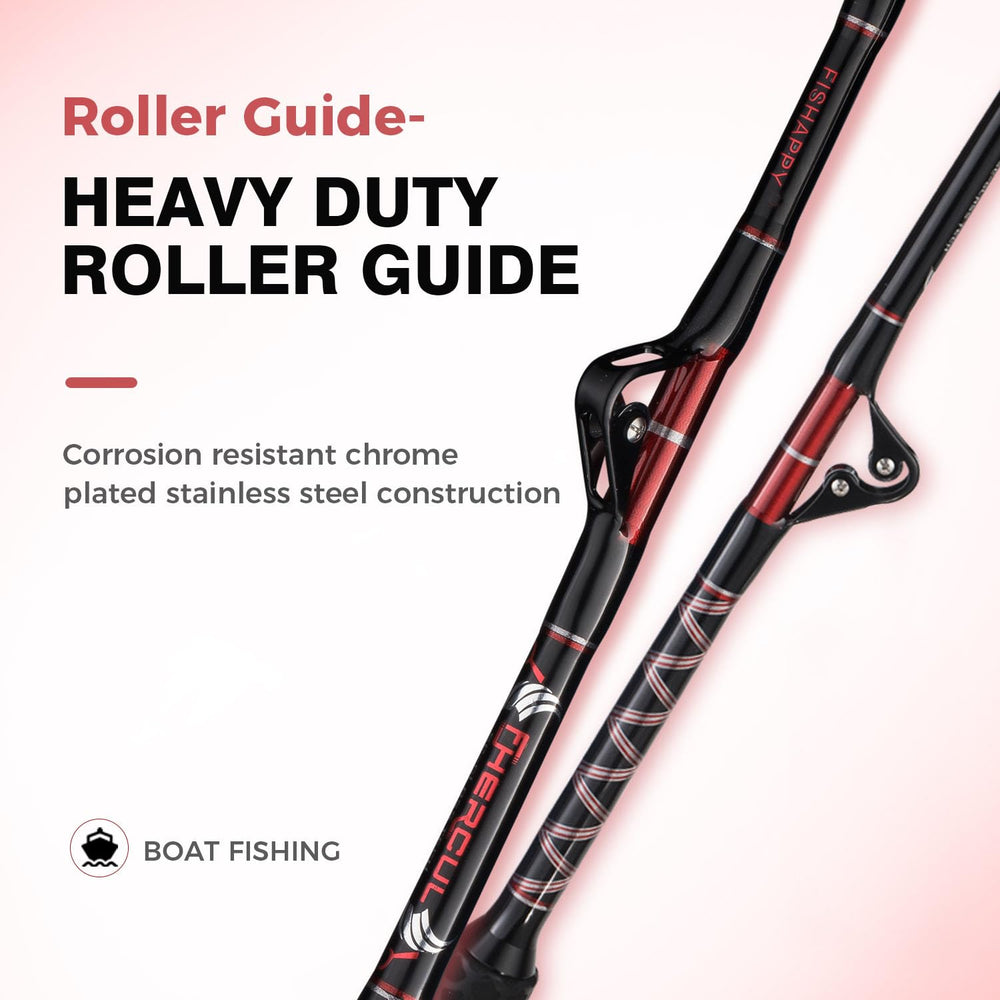 Professional IFGA standup trolling rod for big game species