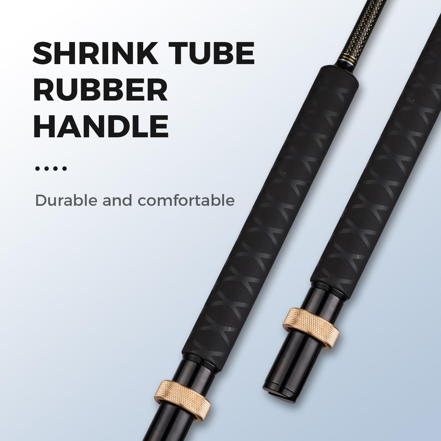 FISHAPPY Rubber tail sleeve and grip handle for secure feel