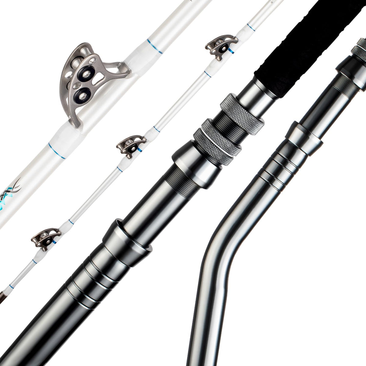 FISHAPPY saltwater offshore bent butt rod with roller guides - 6ft, 80-150lbs