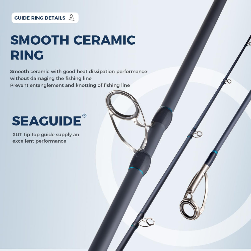 FISHAPPY Seaguide Reel Seat provides solid grip and secure reel lock during retrieve.