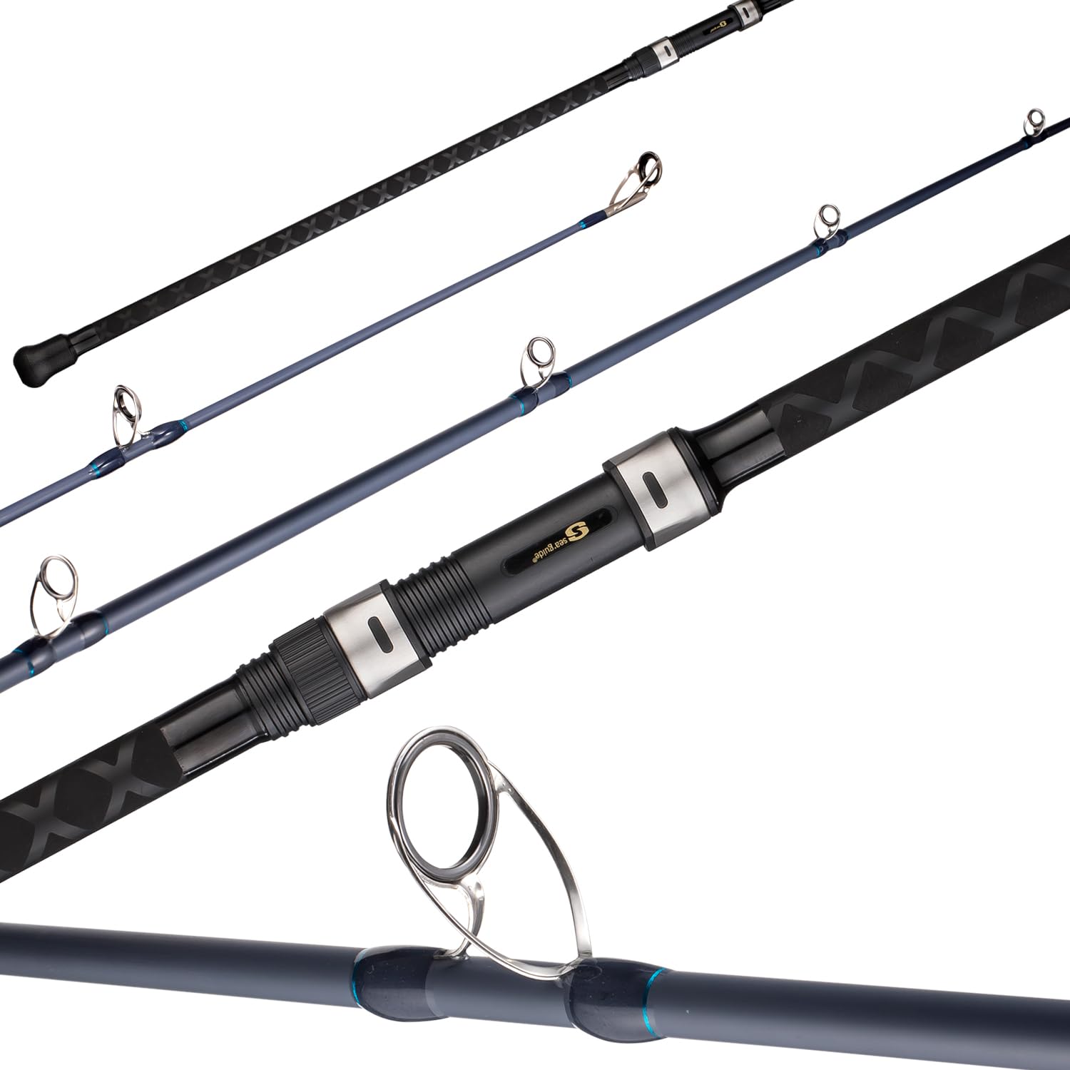 FISHAPPY Surf Rod Graphite shows a light, sensitive build ideal for long casts.