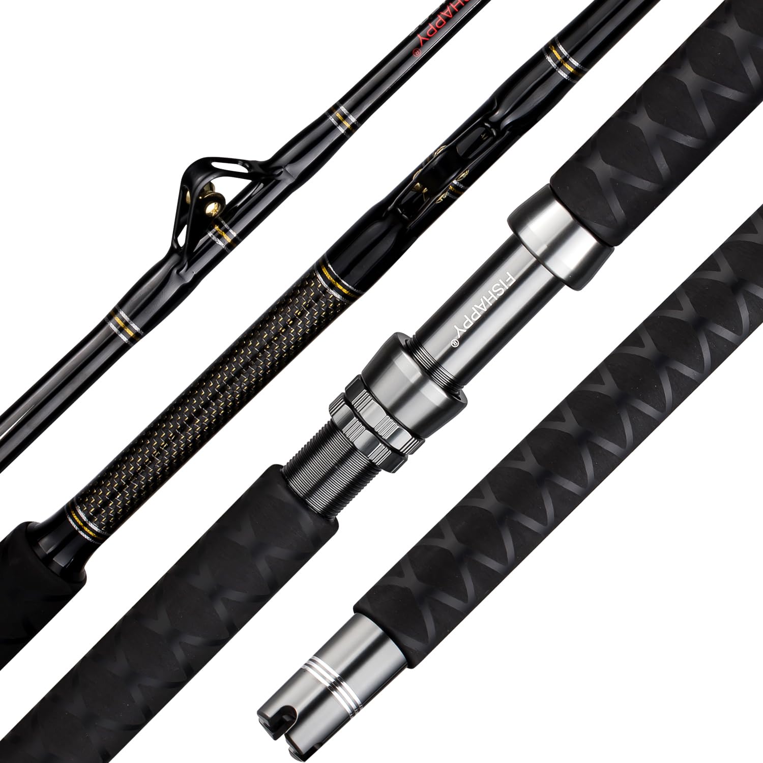 FISHAPPY TR-HUNTER heavy roller rod setup for trophy-sized trolling scenarios
