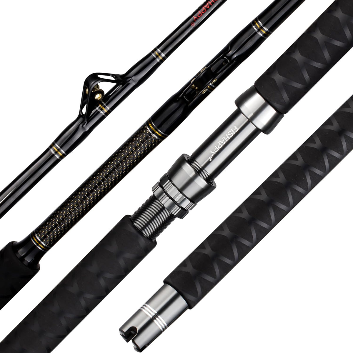 FISHAPPY TR-HUNTER heavy roller rod setup for trophy-sized trolling scenarios