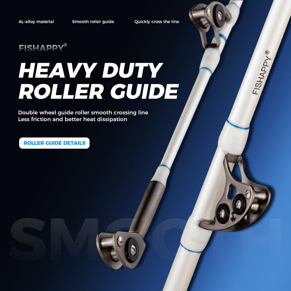 FISHAPPY standup trolling setup demonstrates versatile big-game fishing readiness.