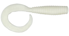 Fishbites Fight Club 6-inch Grub White Knuckle front view in packaging.