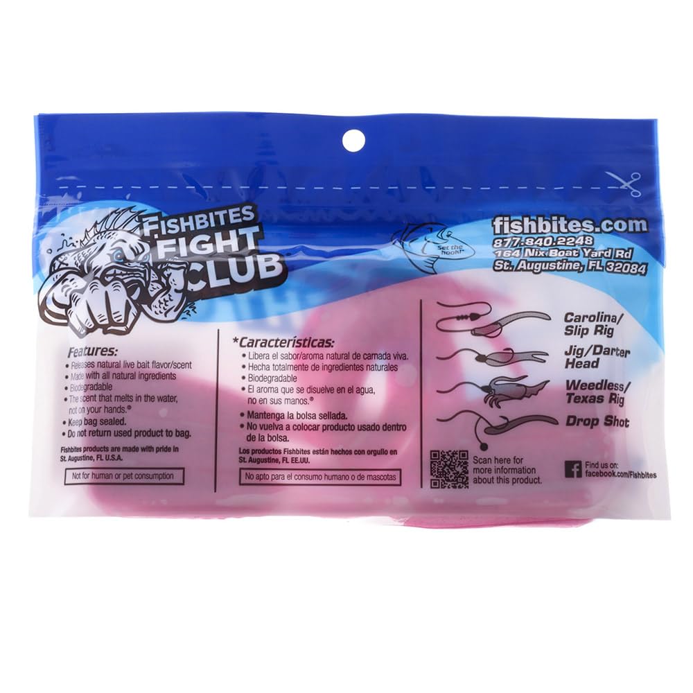 FishBites Fight Club Lures 5-inch Dirty Boxer Curly Tail closeup showing tail action and scent release