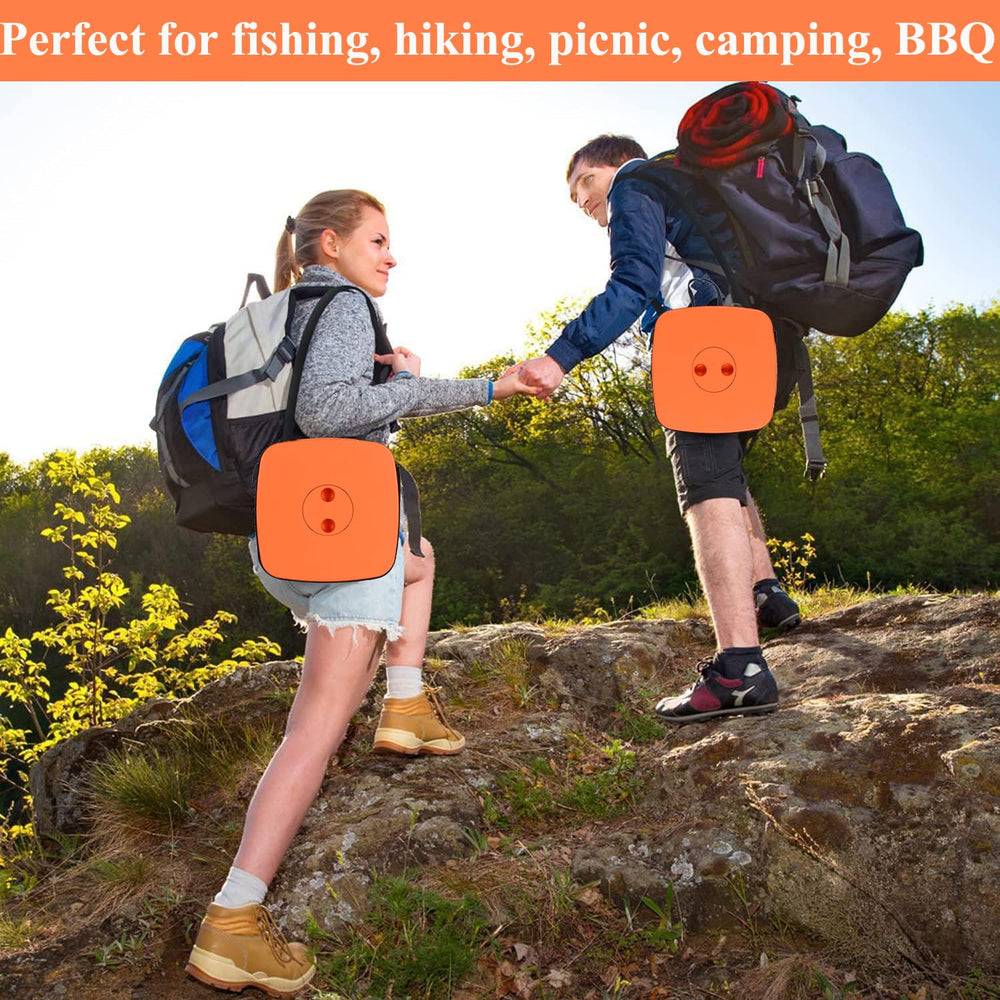 Fishboy stool nonslip-base ensures stable seating on varied surfaces.