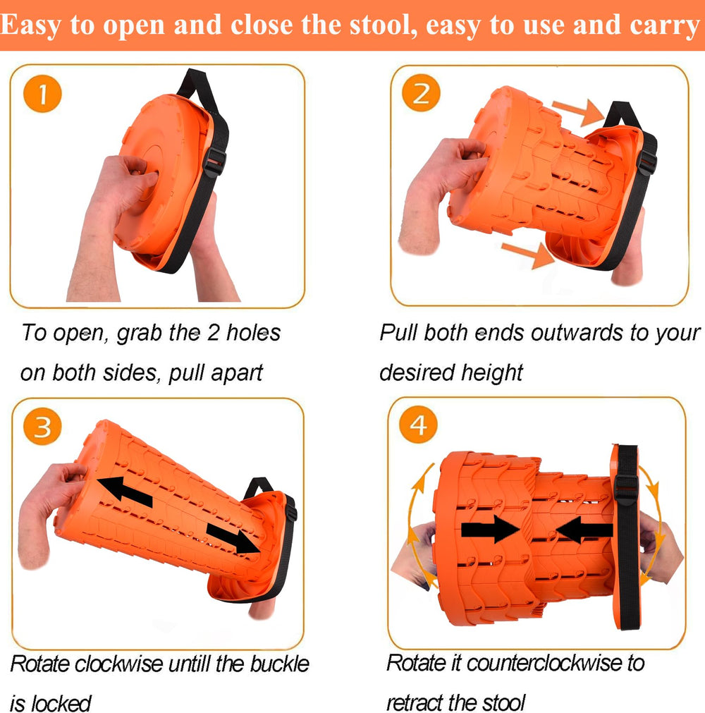 Fishboy stool shoulder-strap-carry enables hands-free transport during hikes.