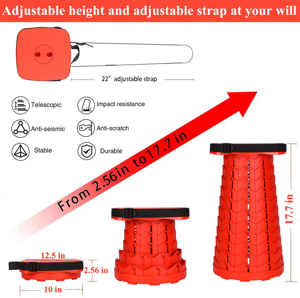 Fishboy Stool Fishboy Upgraded Square Collapsible Stool — 400lb Capacity, Portable ...