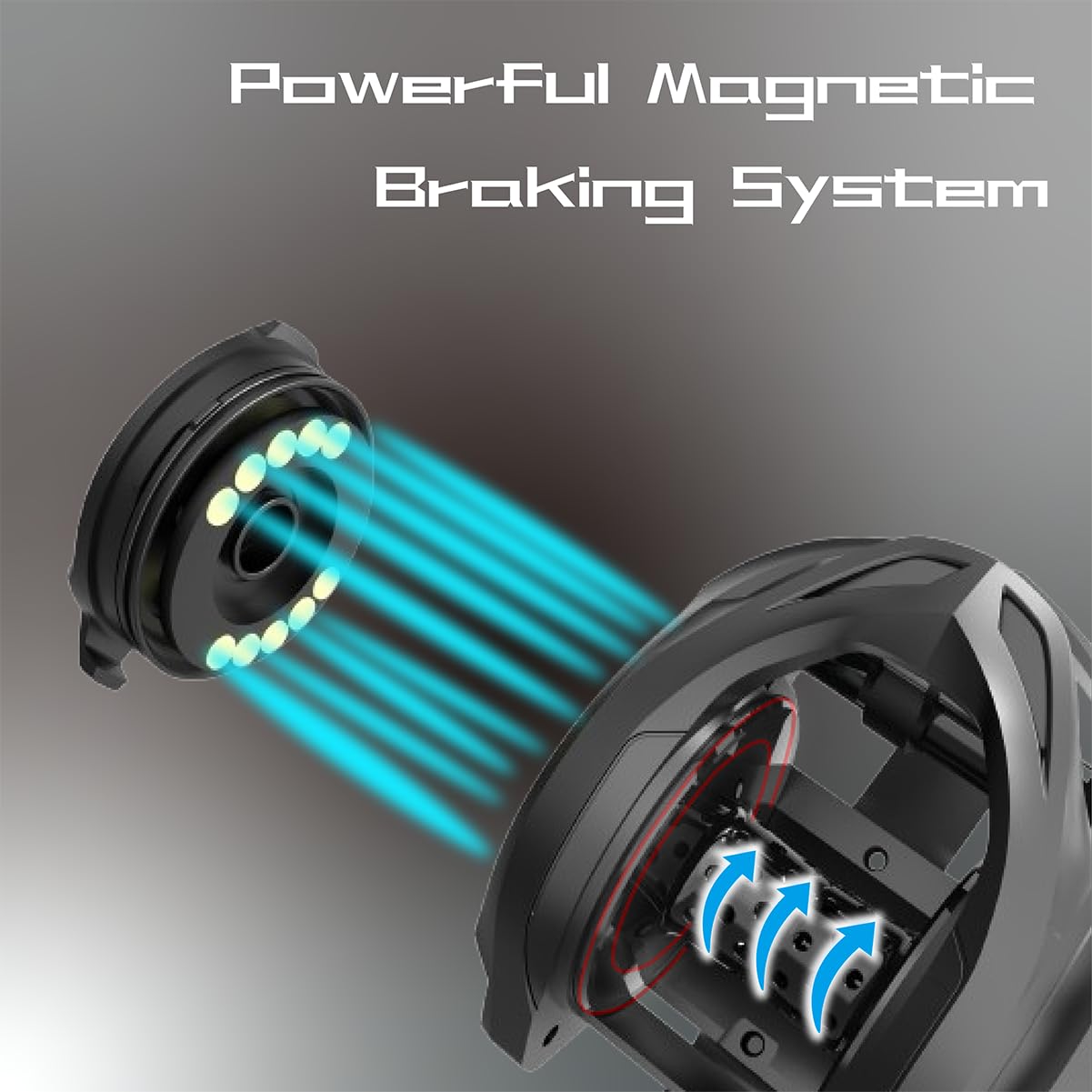 FISHDROPS baitcaster reel anti-corrosion finish protects performance in freshwater or saltwater.